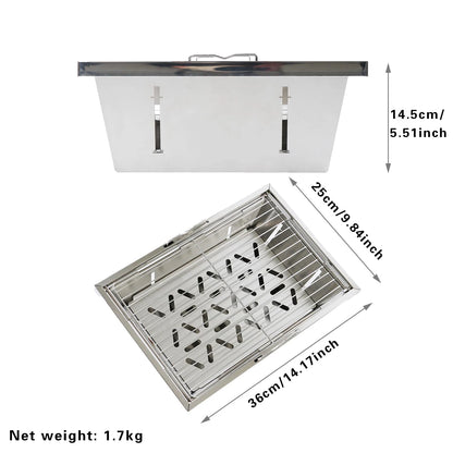 Pandatour Camping IGT 0.5UNT Table Gas Stove Windproof Stainless Steel Folding 6500W High Power Stove Adjustable Burner Cooker