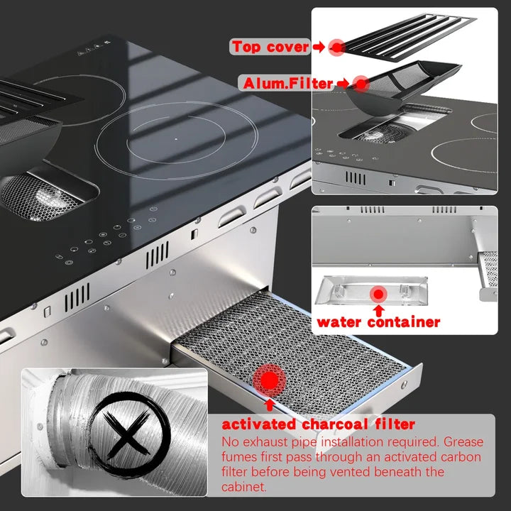 Karinear Portable Electric Stove 110V, 1800W Electric Hot Plate with Handle, Knob Control Single Burner Electri Cooktop, Ceramic Infrared Countertop Burner, Timer, Safety Lock(Pink)