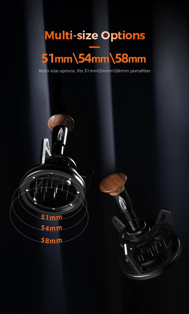 IKAPE V3 Espresso Rotary WDT,Coffee Stirrer with Dosing Funnel & Stand,Espresso Stirrer Distribution Tool for Barista