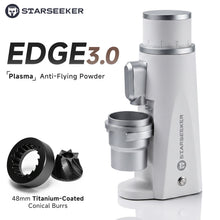 STARSEEKER EDGE Titanium Burr Coffee Grinder 48MM Espresso Burrs Stepless Fineness Adjustment Electric Coffee Grinders Black