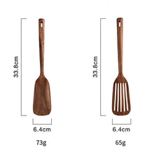 1-9Pcs/set Wooden Kitchen Utensils Set,  Wooden Spoons for Cooking, Utensils,Natural Teak Wooden Spoons For Non-stick Pan Gift