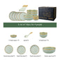 Luxury Elegant Vintage Hotel Restaurant Home Porcelain Tableware Gold Edge Ceramic Bowl Dinner Plates Dishes Dinnerware Set