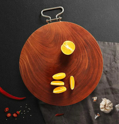 Solid Wood One Piece Ironwood Professional Cook Kitchen Chopping Board Chef Present No Paint Healthy Clam Wood Cutting Plate