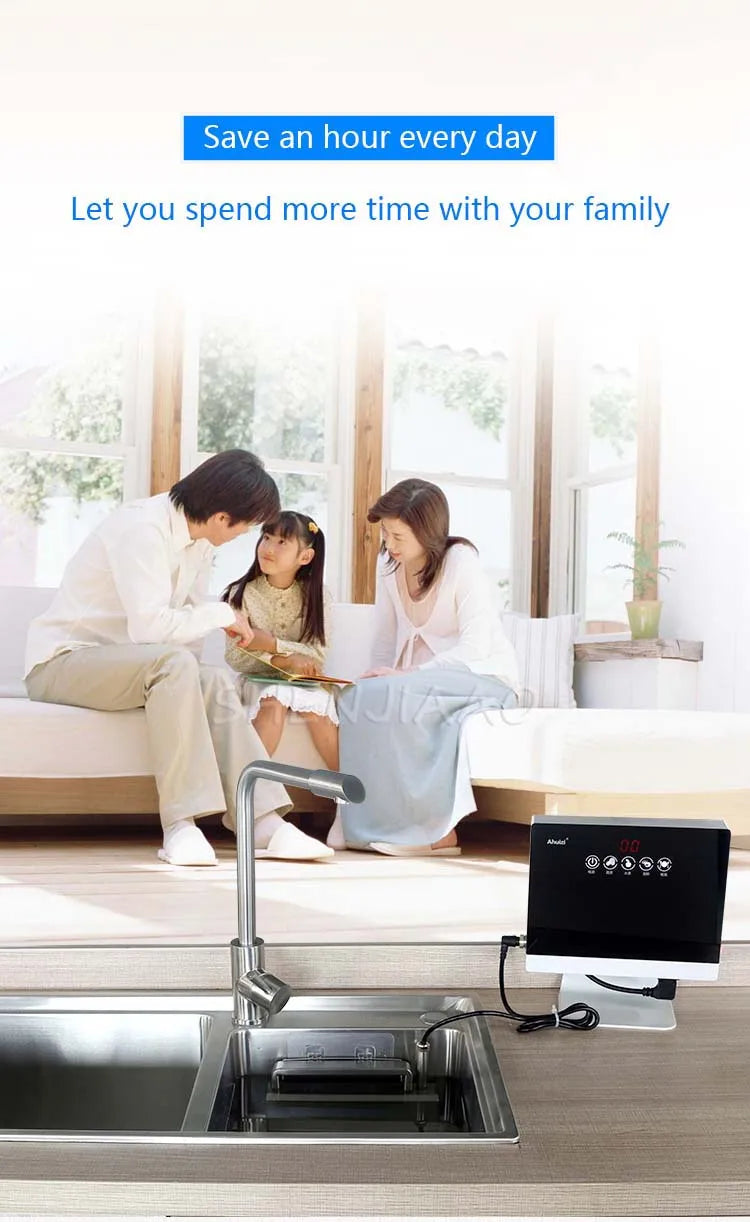 New Portable Sink Dishwasher Automatic Household Ultrasonic Dishwasher Small Free-Standing Installation-Free 110V/220V