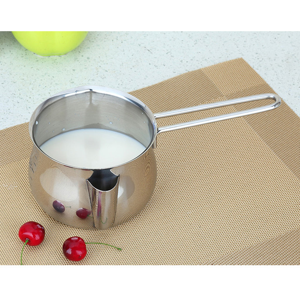 Small Stainless Steel Milk Cooking Sauce Pan Pot Induction Cooker Safe