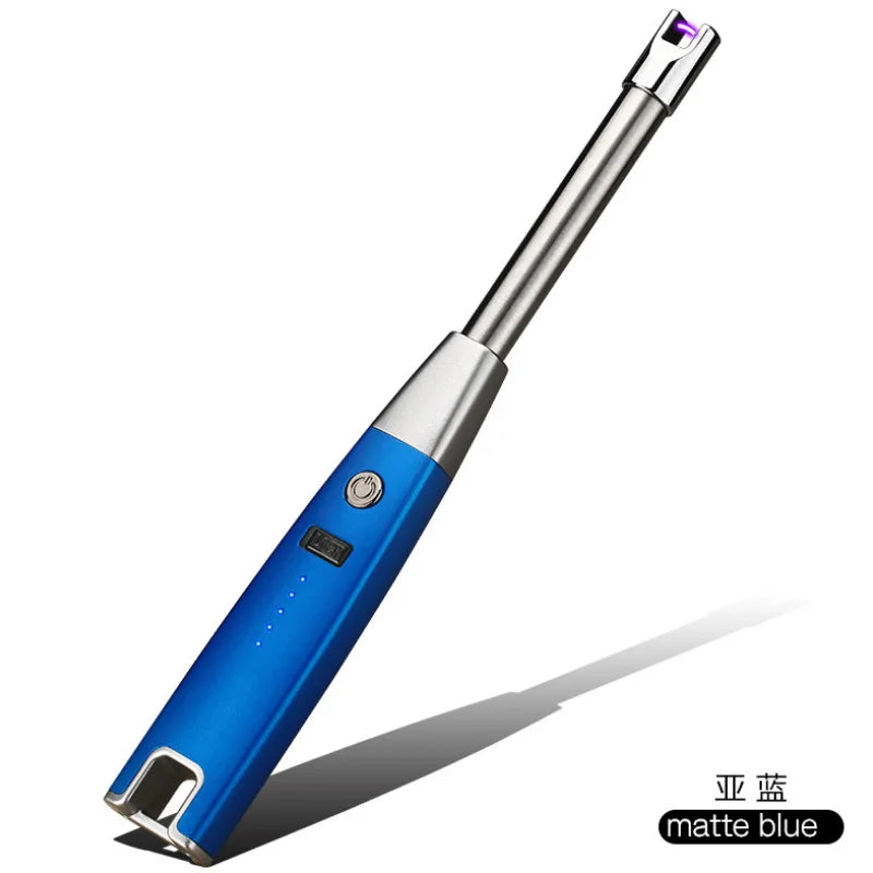 Intelligent USB Kitchen Arc Long Lighter For Gas Stove Plasma Pulsed Windproof Flameless Electric Candle Lighters Rechargeable
