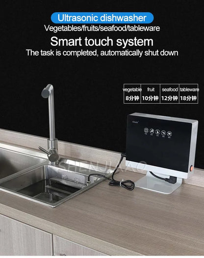 New Portable Sink Dishwasher Automatic Household Ultrasonic Dishwasher Small Free-Standing Installation-Free 110V/220V