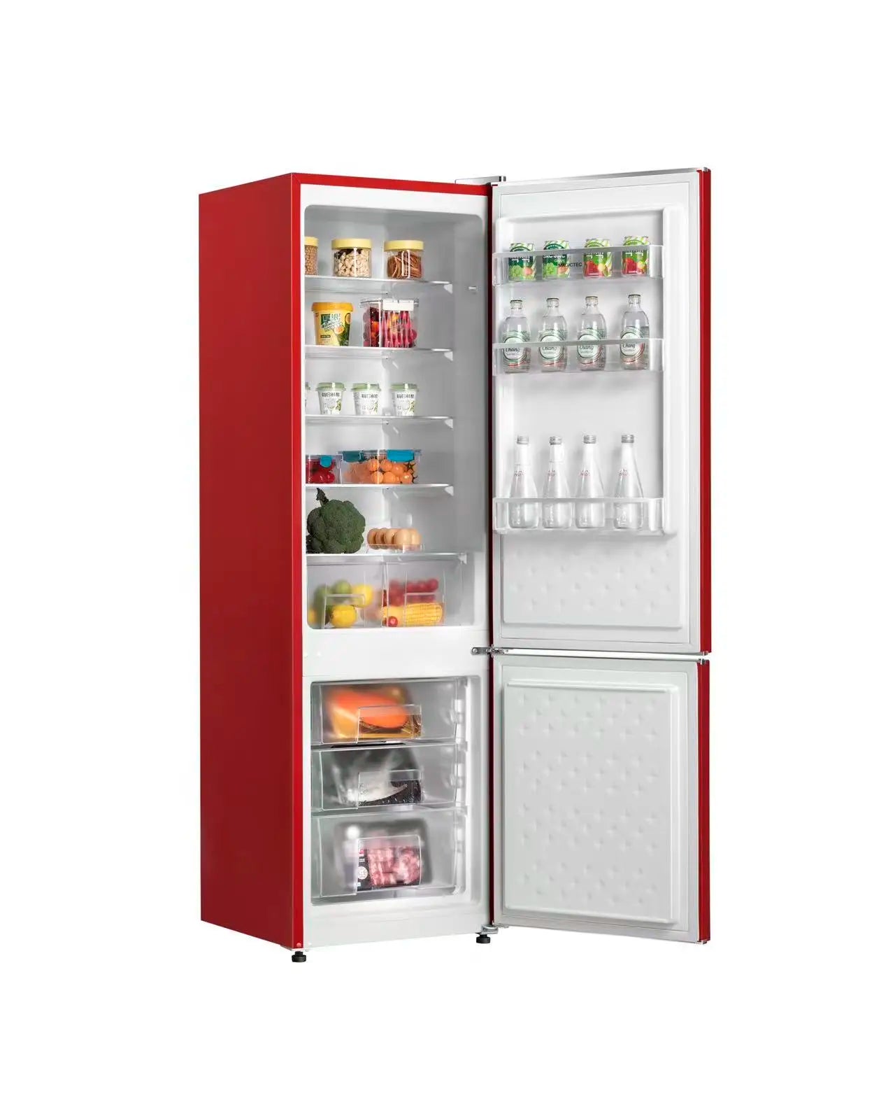 MDRF241WE-RE Retro Frost-Free Energy Efficient Electric Compressor Refrigerator Bottom Mount Freezer Air Cooling Household