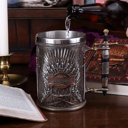 Water Cup Bar Creative 3D Stereo Carved Stainless Steel Beer Mug Goblet Coffee Mug