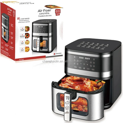Multifunctional Express Heat System Digital Oil Free Split Easy Clean Large Capacity Digital Touch Electric Air Fryer Machine