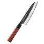HEZHEN 1-3PC Kitchen Knife Set Chef Utility Santoku Professional Clad Steel Japanese Cook For Meat Kitchen Knife Red Wood