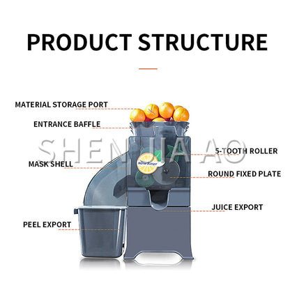 110/220V Commercial Lemon Kumquat Juicer Fully Automatic Juicer 100W Multifunctional Fruit Juice 1000C-1 Automatic Residue Juice