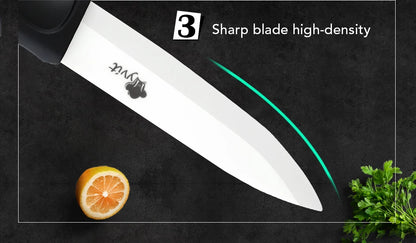 Ceramic Knives Kitchen Knive 3 4 5 6 inch Chef Paring Utility Slicing Bread Knife +Peeler Zirconia White Blade Cooking Tool