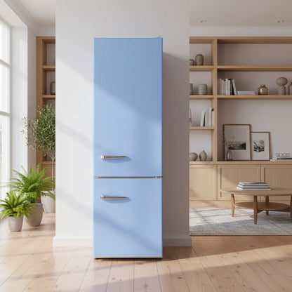 Retro Frost-Free Energy Efficient MDRF241WE-RE Compressor Electric Refrigerator Bottom Mount Freezer Air Cooling Household