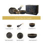 Luxury Elegant Vintage Hotel Restaurant Home Porcelain Tableware Gold Edge Ceramic Bowl Dinner Plates Dishes Dinnerware Set