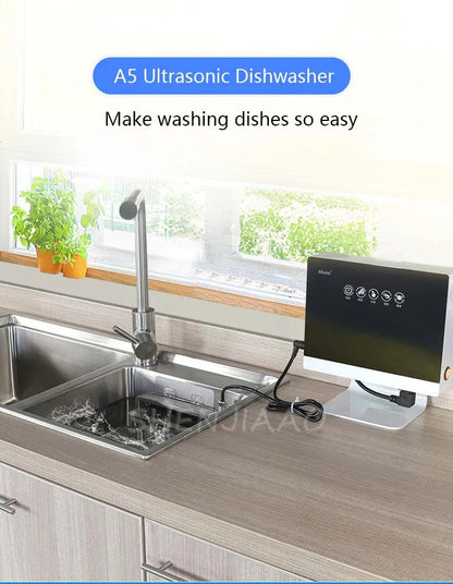 New Portable Sink Dishwasher Automatic Household Ultrasonic Dishwasher Small Free-Standing Installation-Free 110V/220V