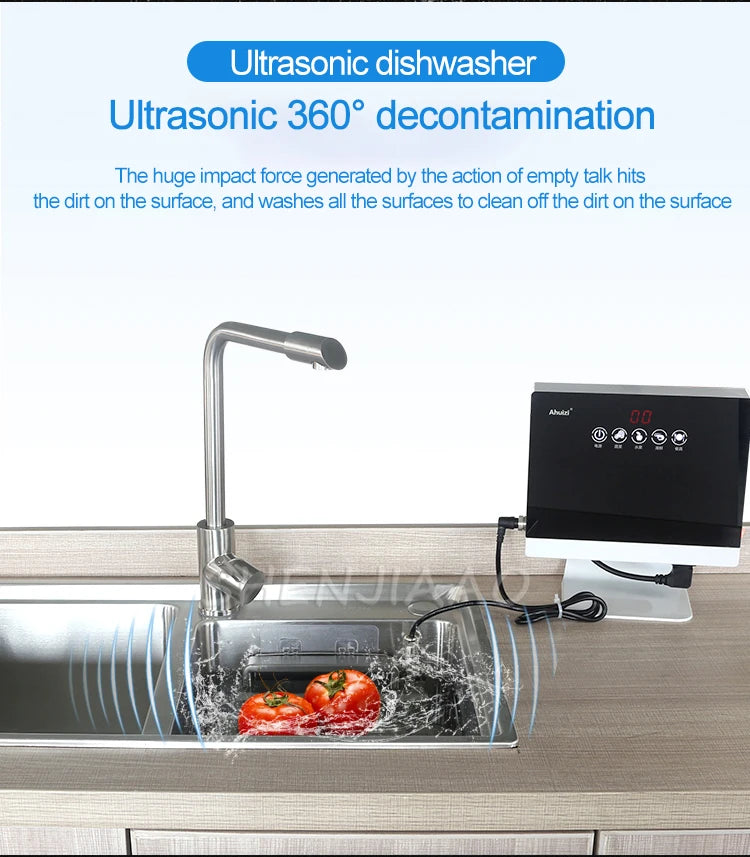 New Portable Sink Dishwasher Automatic Household Ultrasonic Dishwasher Small Free-Standing Installation-Free 110V/220V
