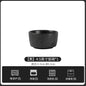 European-Style Minimalist Ceramic Tableware Set Black White Slate Series Includes Rice Bowls Plates Dishes-Available