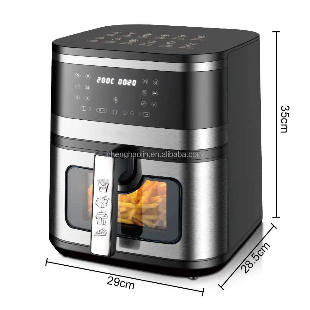 Multifunctional Express Heat System Digital Oil Free Split Easy Clean Large Capacity Digital Touch Electric Air Fryer Machine