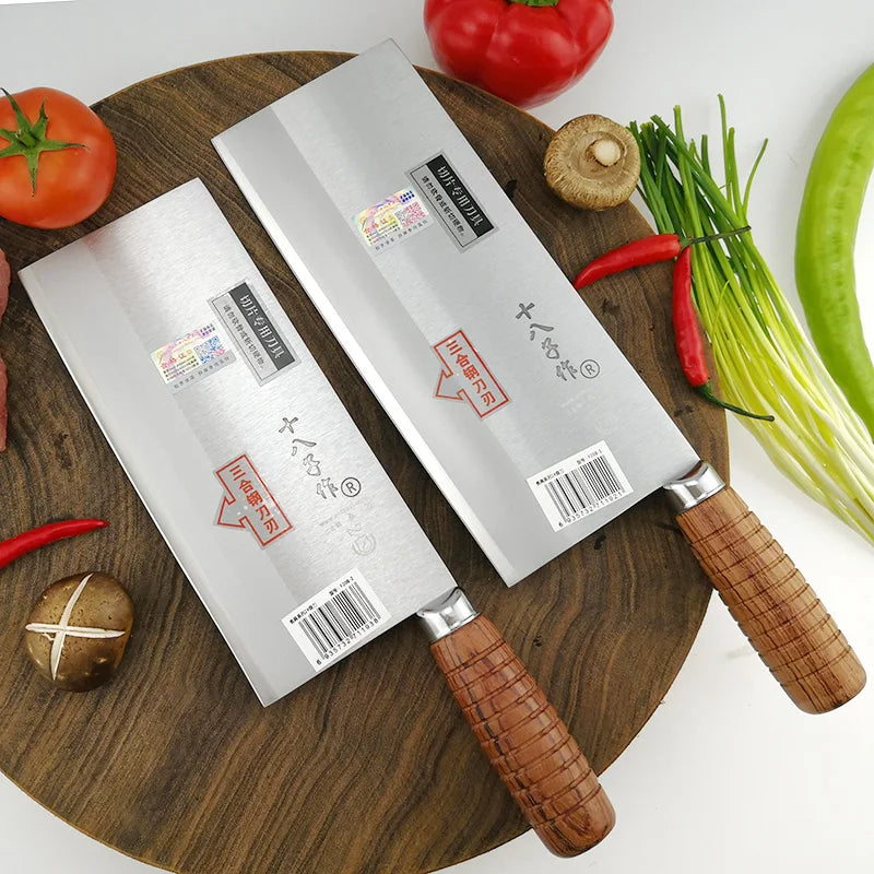 SHIBAZI ZUO Professional Chef Slicing Kitchen Knife Premium 3-Layer Composite Steel Mulberry Kitchen Knives F202-1