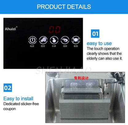 New Portable Sink Dishwasher Automatic Household Ultrasonic Dishwasher Small Free-Standing Installation-Free 110V/220V
