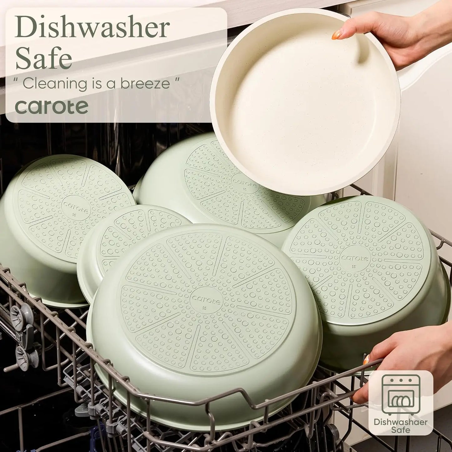 11-Piece Eco-Friendly Heavy-Duty Kitchenware Set with Cooling Racks Covers for Cooking Baking Roasting-Hand Wash Only