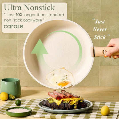 11-Piece Eco-Friendly Heavy-Duty Kitchenware Set with Cooling Racks Covers for Cooking Baking Roasting-Hand Wash Only