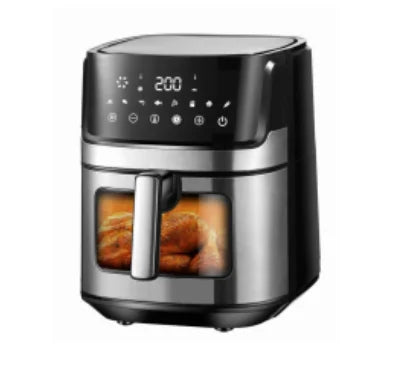 Touch Control 6L S/S Cover Visible 1700W 8 Preset Menu Digital Panel Air Fryer