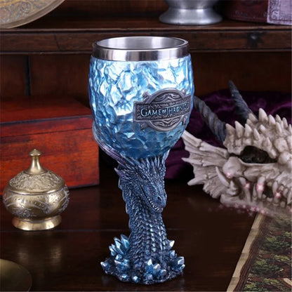 Water Cup Bar Creative 3D Stereo Carved Stainless Steel Beer Mug Goblet Coffee Mug