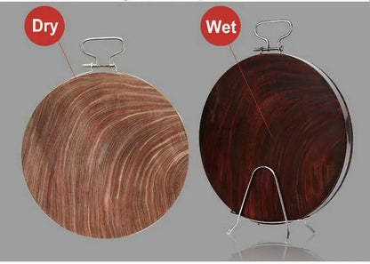 Solid Wood One Piece Ironwood Professional Cook Kitchen Chopping Board Chef Present No Paint Healthy Clam Wood Cutting Plate