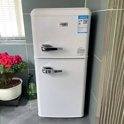 X Hot Selling High-quality 82L Retro Style Small Refrigerator, Top Freezing and Bottom Refrigeration Refrigerator