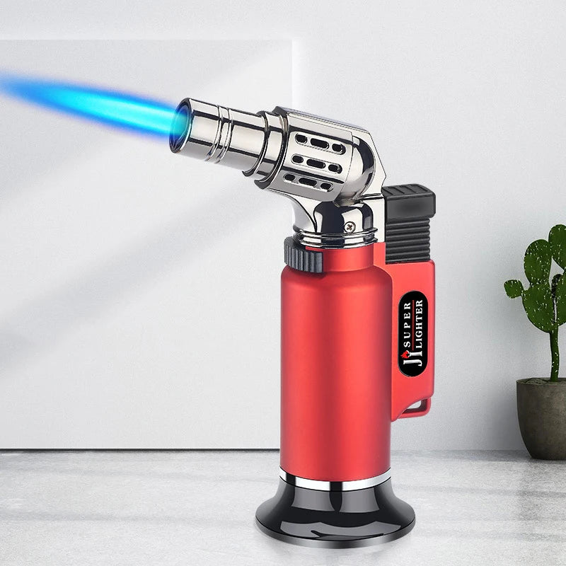 Metal Windproof Turbo Gas Lighters Smoking Accessories Kitchen Cooking Jewelry Welding Cigarettes Lighters Gadgets For Men