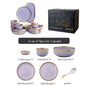 Luxury Elegant Vintage Hotel Restaurant Home Porcelain Tableware Gold Edge Ceramic Bowl Dinner Plates Dishes Dinnerware Set