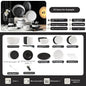 2026 New Underglaze Bowls Plates 55-Piece Luxury Ceramic Tableware Set Modern Porcelain Bone China Tableware Set Factory Direct