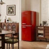 MDRF160-RE Retro160L Frost-Free Energy Efficient Electric Refrigerator Bottom Mount Freezer Air Cooling Stainless Portable Hotel