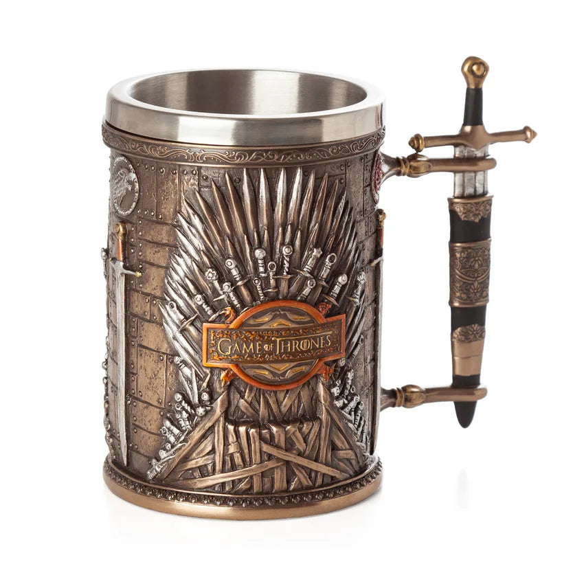Water Cup Bar Creative 3D Stereo Carved Stainless Steel Beer Mug Goblet Coffee Mug