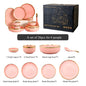 Luxury Elegant Vintage Hotel Restaurant Home Porcelain Tableware Gold Edge Ceramic Bowl Dinner Plates Dishes Dinnerware Set