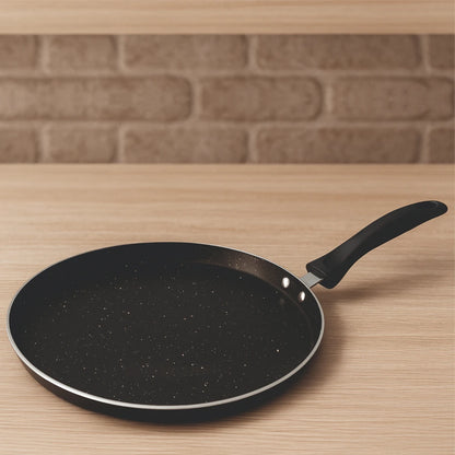 Premium Durable Eco-Friendly Healthy 3-Piece Classic Metal Non-Stick Cookware Set Frying Pans Kadhai Glass Lid Induction Ready