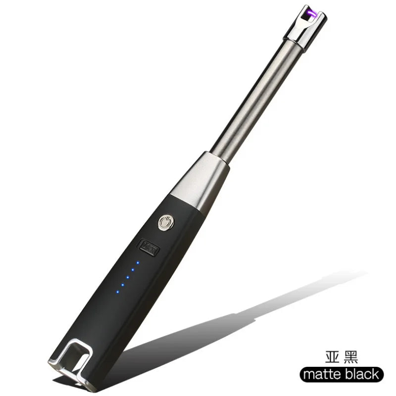 Intelligent USB Kitchen Arc Long Lighter For Gas Stove Plasma Pulsed Windproof Flameless Electric Candle Lighters Rechargeable