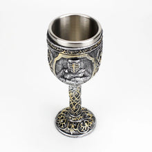 3D Knight Mug Wine Goblet BEST Birthday Halloween Father's Day Gift Resin Outer Stainless Steel Inwall Cool Retro Wine Glass