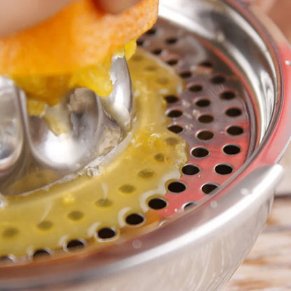 LMETJMA Stainless Steel Lemon Squeezer Manual Juicer For Orange Lemon Squeezer Reamers Fruit Vegetable Squeezer Cup Kitchen Tool