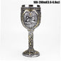 3D Knight Mug Wine Goblet BEST Birthday Halloween Father's Day Gift Resin Outer Stainless Steel Inwall Cool Retro Wine Glass