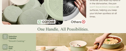 11-Piece Eco-Friendly Heavy-Duty Kitchenware Set with Cooling Racks Covers for Cooking Baking Roasting-Hand Wash Only