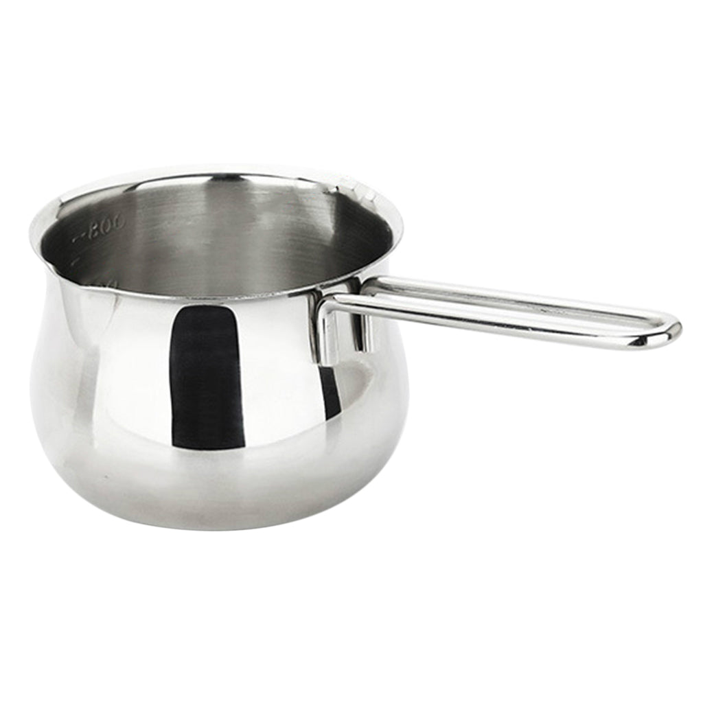 Small Stainless Steel Milk Cooking Sauce Pan Pot Induction Cooker Safe