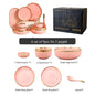 Luxury Elegant Vintage Hotel Restaurant Home Porcelain Tableware Gold Edge Ceramic Bowl Dinner Plates Dishes Dinnerware Set