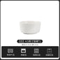 European-Style Minimalist Ceramic Tableware Set Black White Slate Series Includes Rice Bowls Plates Dishes-Available