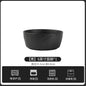 European-Style Minimalist Ceramic Tableware Set Black White Slate Series Includes Rice Bowls Plates Dishes-Available