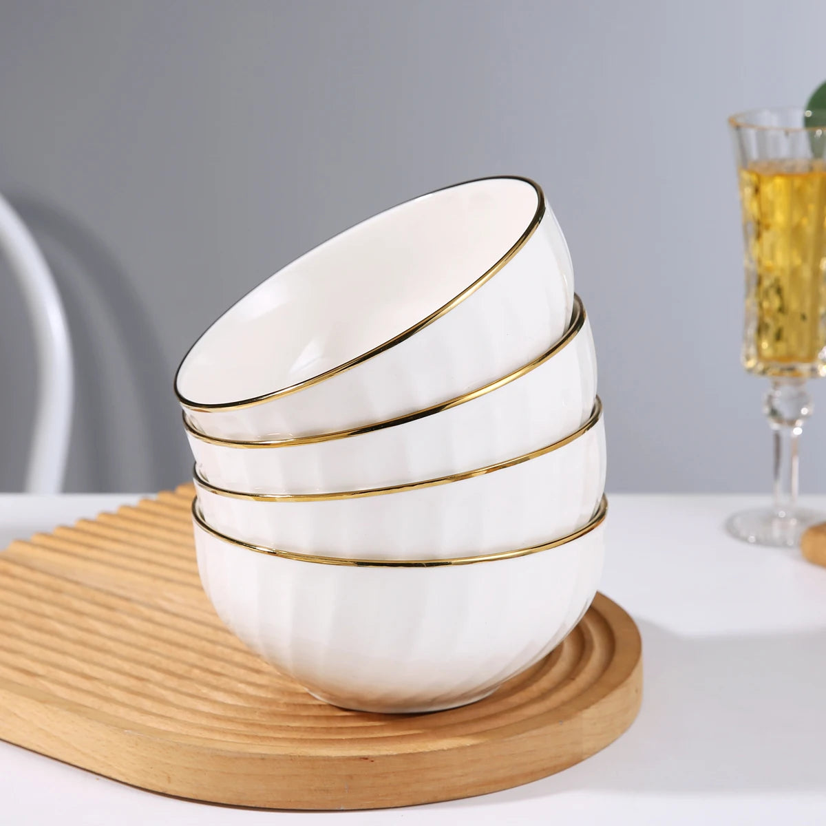 New Stereoscopic Relief Spiral Pattern Design Serving Bowl Restaurant Utensils Round Soup Salad Ceramic Bowl