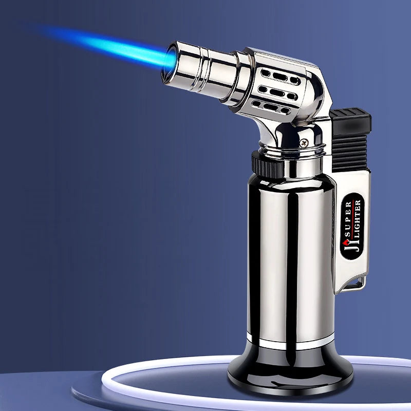 Metal Windproof Turbo Gas Lighters Smoking Accessories Kitchen Cooking Jewelry Welding Cigarettes Lighters Gadgets For Men