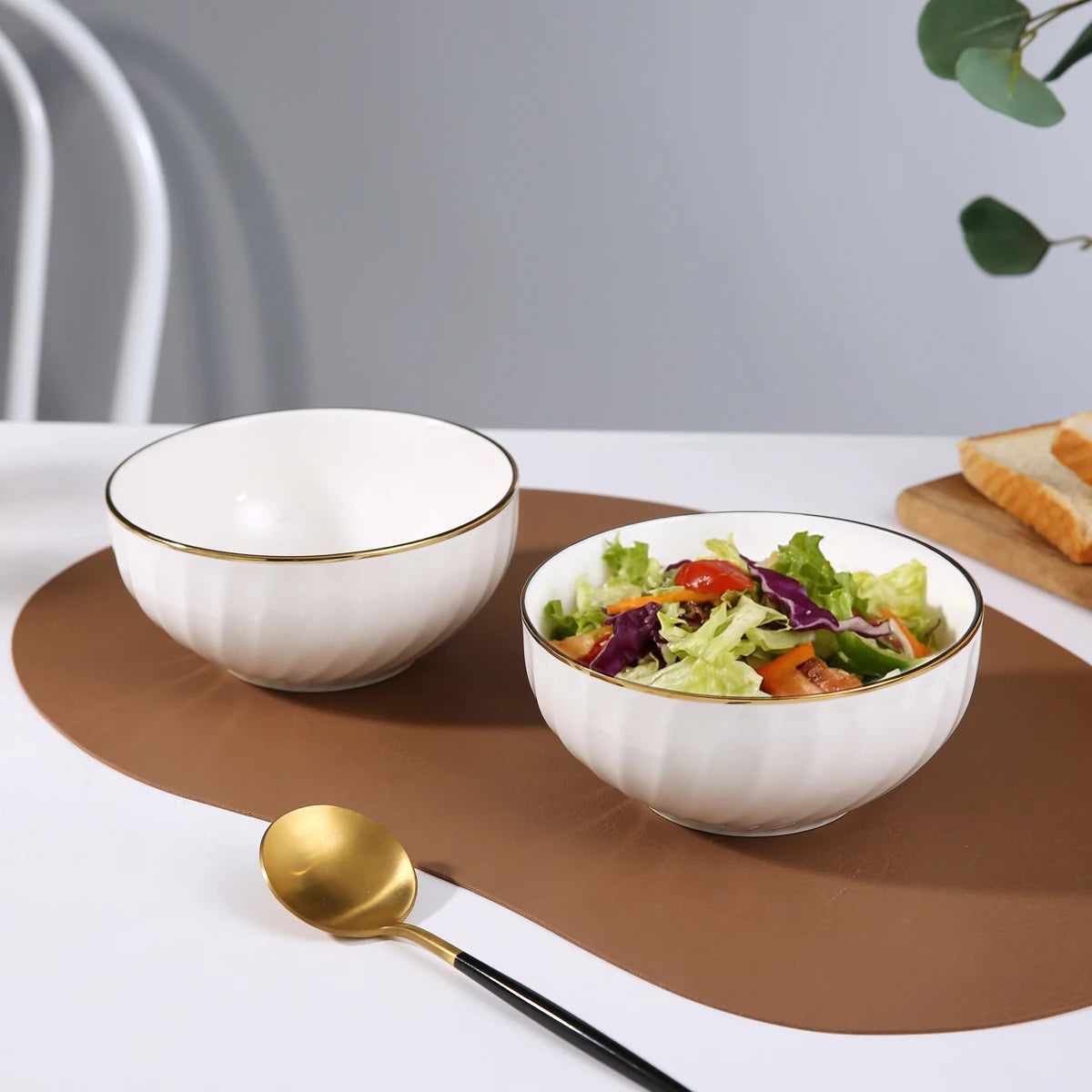 New Stereoscopic Relief Spiral Pattern Design Serving Bowl Restaurant Utensils Round Soup Salad Ceramic Bowl
